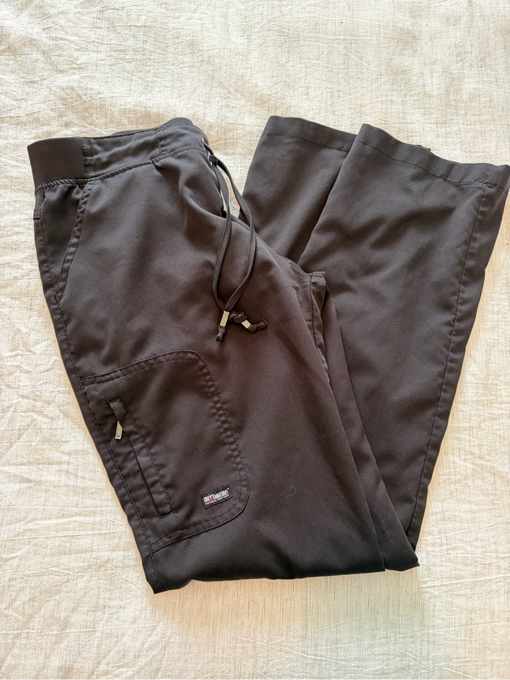 Black Grey’s Anatomy size small straight leg scrub pants